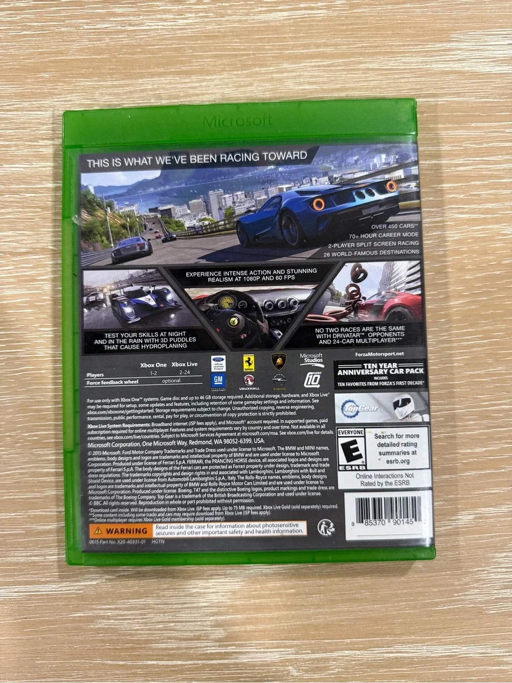 Xbox One Forza Motorsport 6 - 10 Year Anniversary Edition